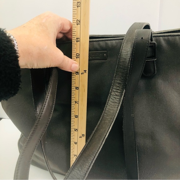 Coach Dark Gray Leather and fabric Tote Bag - Picture 2 of 13